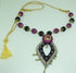 Black & Pink Handmade Necklace & Earring Silk Thread Jewellery